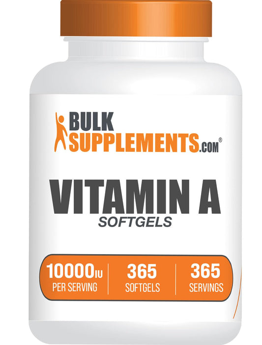 BulkSupplements vitamina a 10000 iu softgels 365 cápsulas
