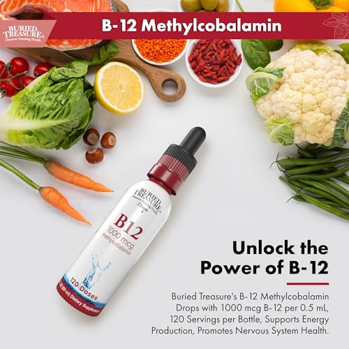 Buried Treasure vitamin B12 drops bote para suplementos