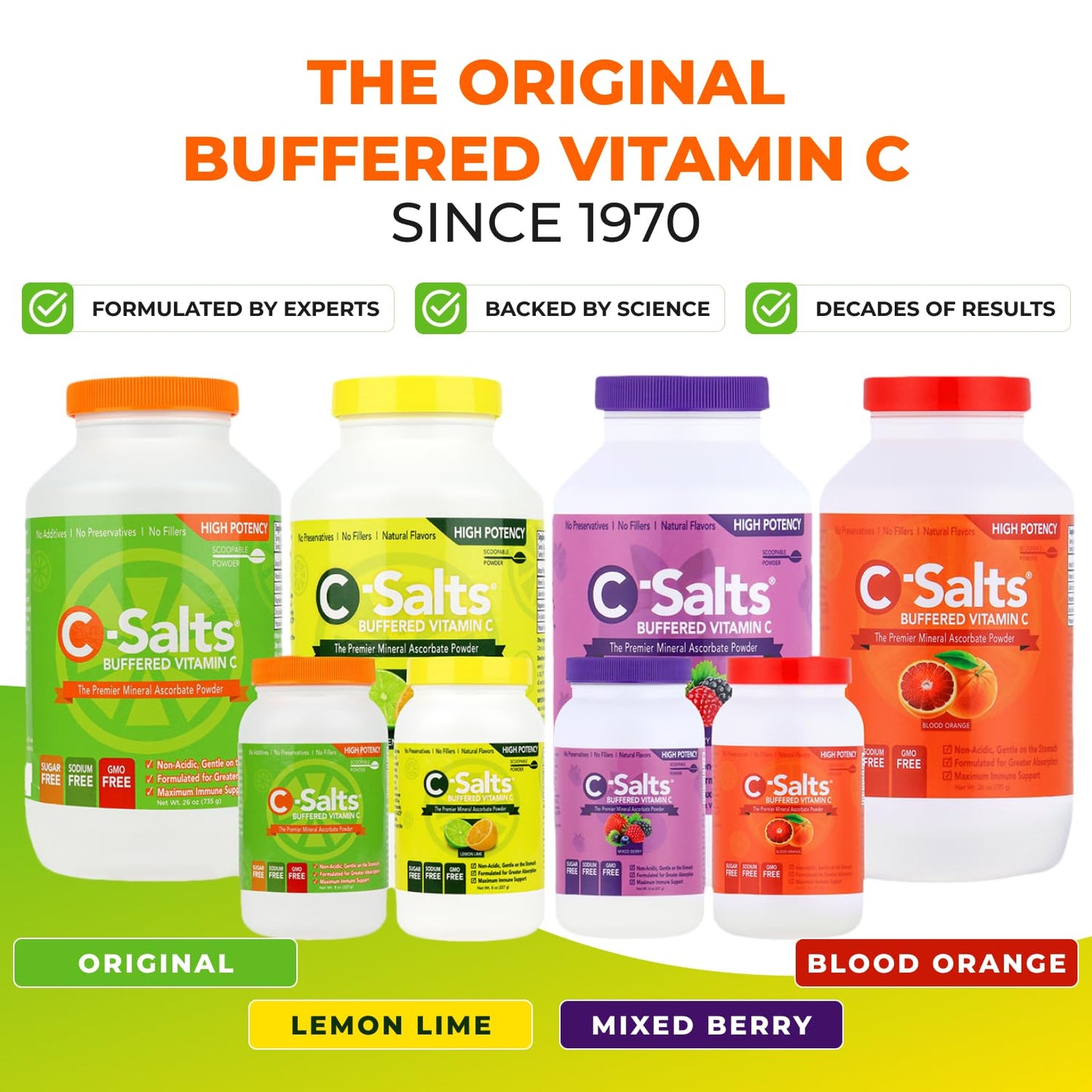 C-Salts vitamina C polvo bufferizado para estómago