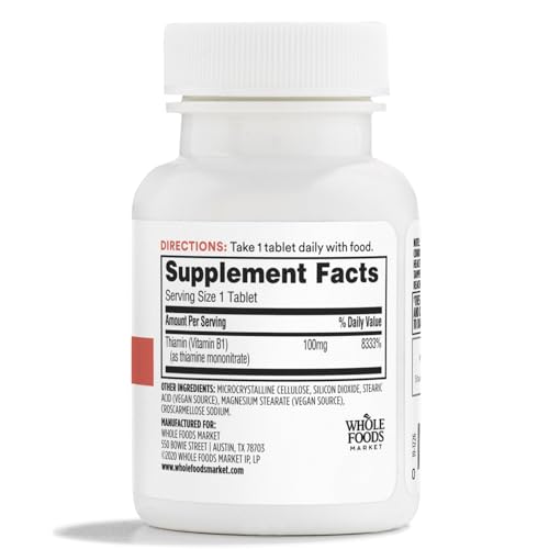 Caja 365 Whole Foods Vitamina B1 100 mg