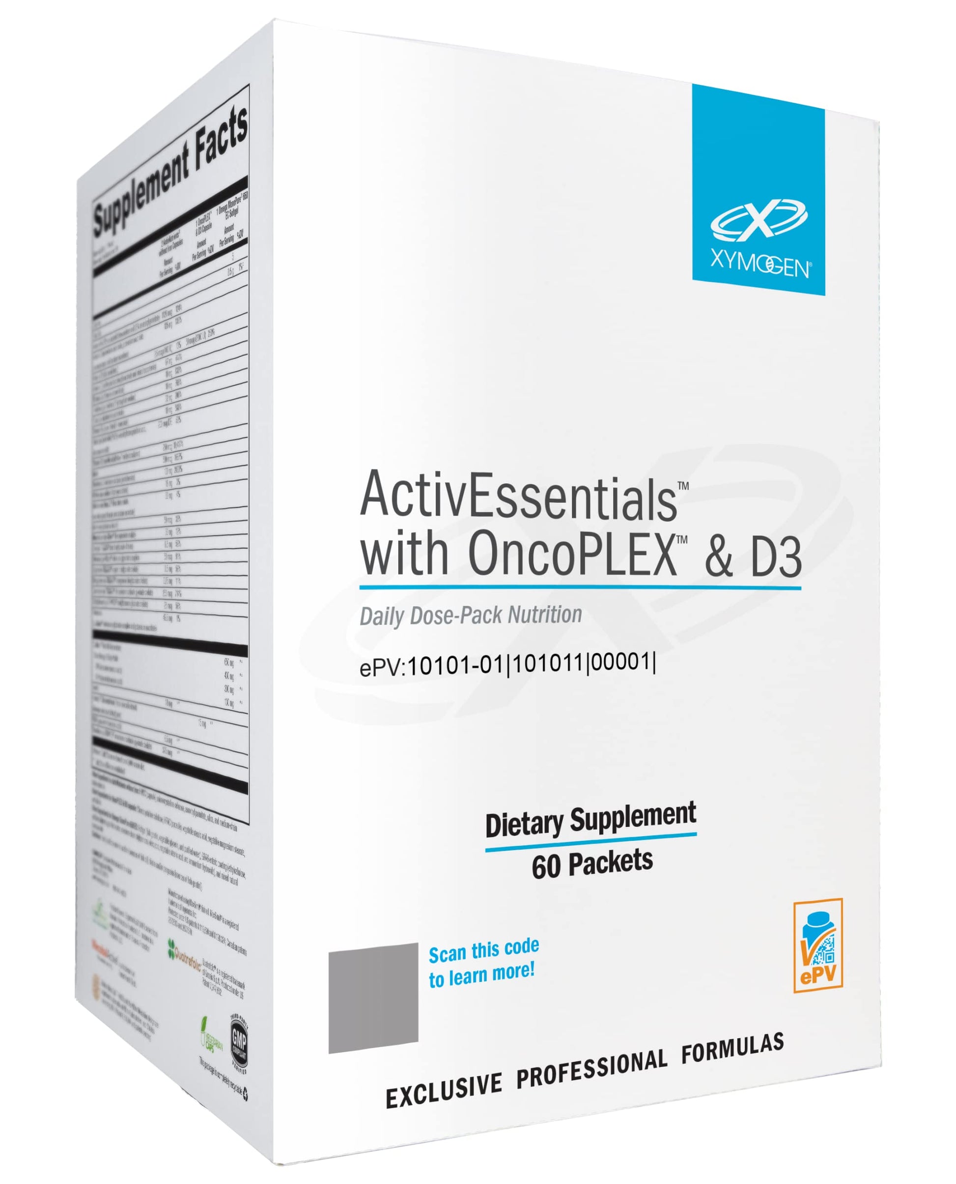 Caja de ActivEssentials de XYMOGEN con OncoPLEX y D3