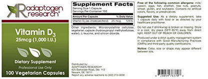 Caja Adaptogen Research vitamina d3 salud huesos músculos