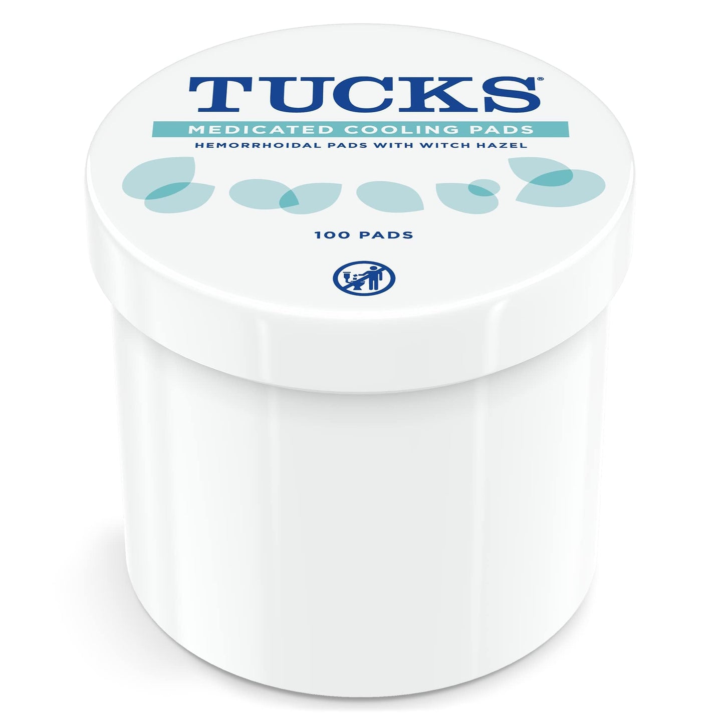 Caja de almohadillas Tucks para cuidado sensible postparto