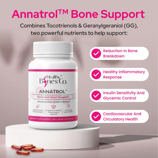 Caja de Annatrol soporte óseo vitamina E y geranilgeraniol