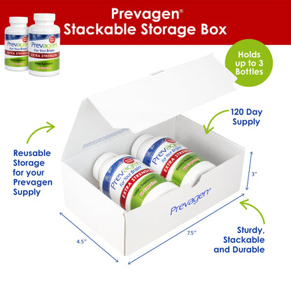 Caja apilable Prevagen Extra Strength 20mg para apoyo cerebral