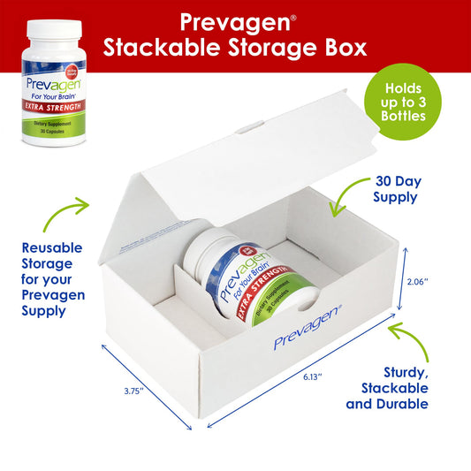 Caja apilable Prevagen fuerza extra 30 cápsulas
