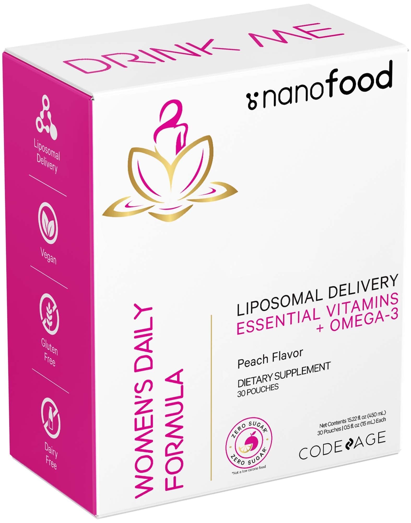 Caja Codeage Vitaminas Diarias Mujer
