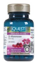 Caja D-Mannosa 500 mg 60 cápsulas vegetales Quest