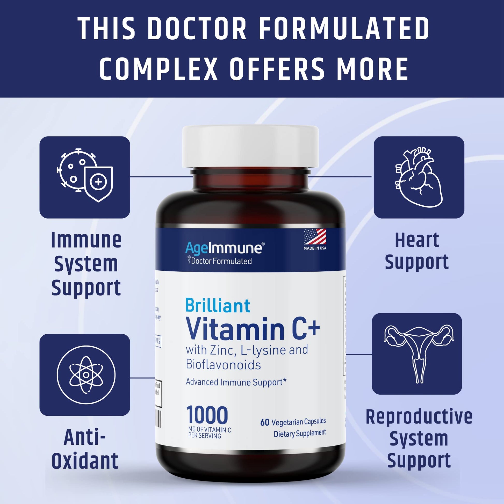 Caja exterior suplemento vitamina c AgeImmune