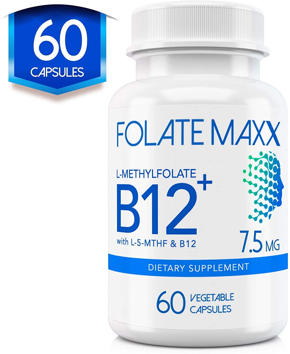 Caja externa FolateMaxx suplemento B complejo metilado