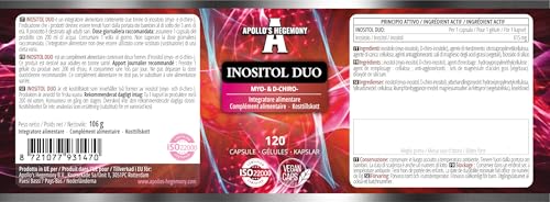 Caja y frasco de suplemento APOLLO'S HEGEMONY inositol mixto