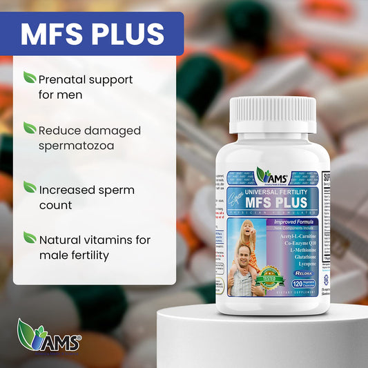 Caja frontal suplementos fertilidad masculina America Medic & Science