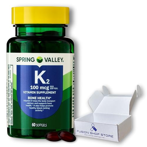 Caja frontal Vitamina K2 100mcg Spring Valley Fusion Shop
