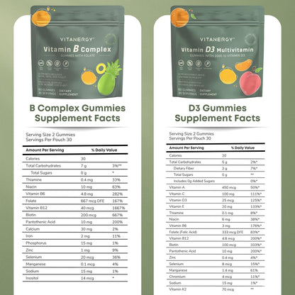 Caja de gomitas vitaminas para mujeres sin azúcar Vitanergy