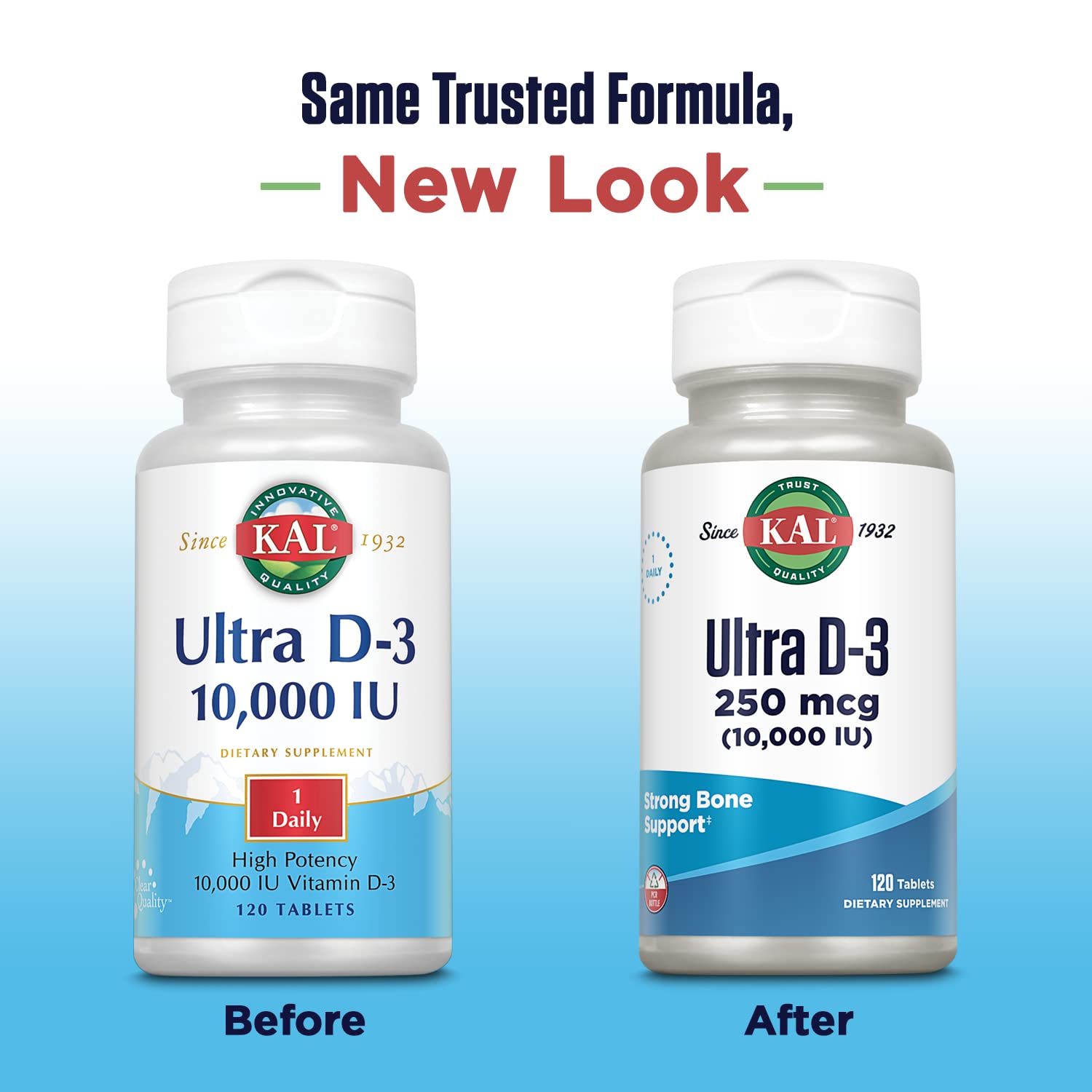 Caja KAL Ultra Vitamina D3 soporte inmunológico y huesos fuertes