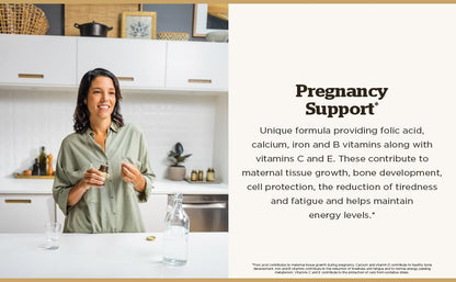 Caja lateral Solgar Prenatal Nutrients 120 tabletas