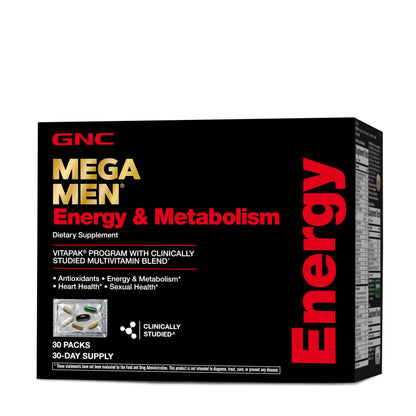 Caja GNC Mega Men Energy & Metabolism