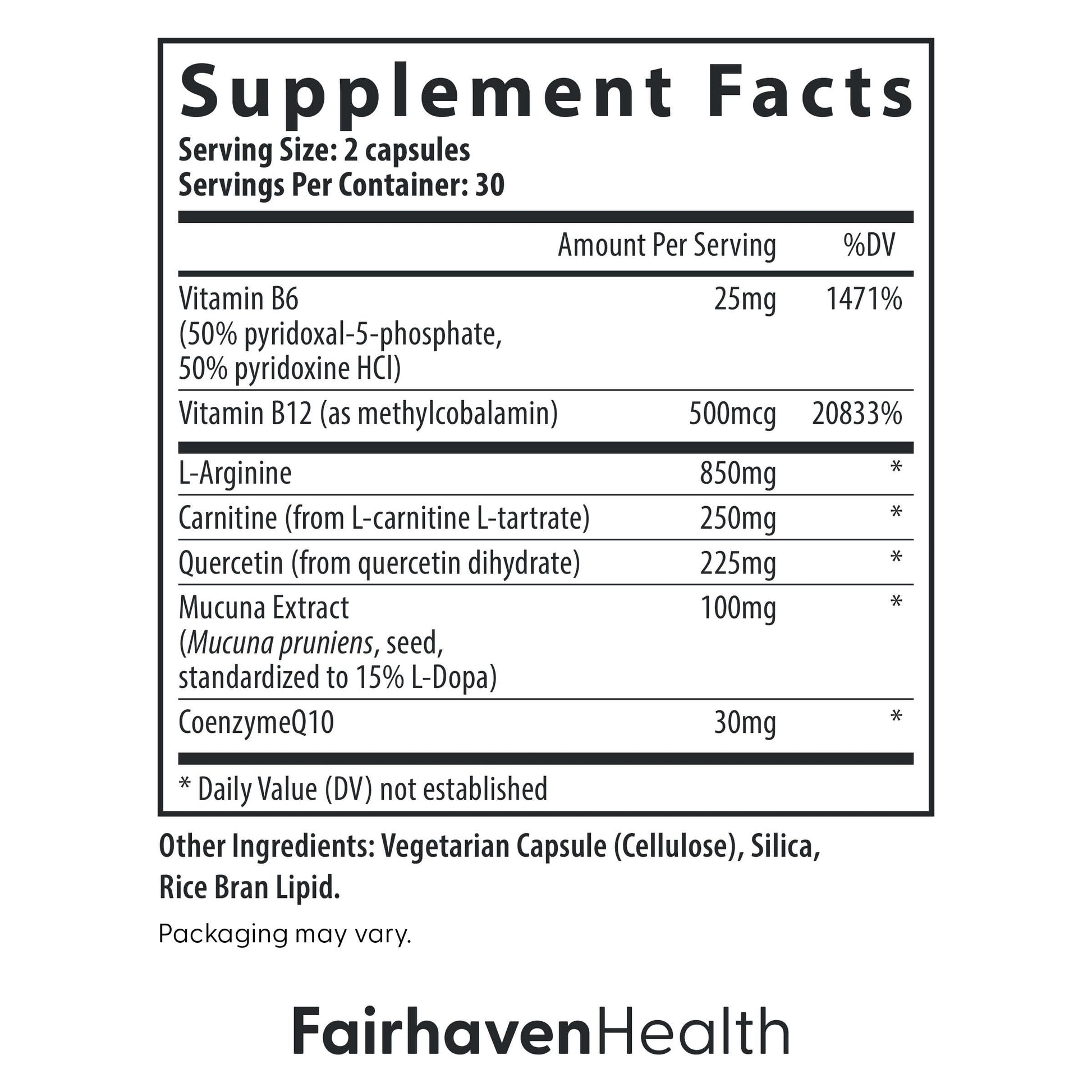 Caja MotilityBoost suplemento para fertilidad masculina Fairhaven Health