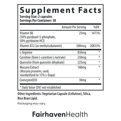 Caja MotilityBoost suplemento para fertilidad masculina Fairhaven Health