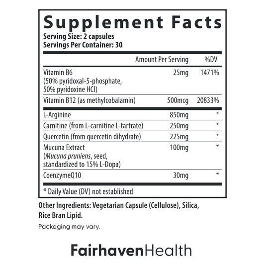 Caja MotilityBoost suplemento para fertilidad masculina Fairhaven Health
