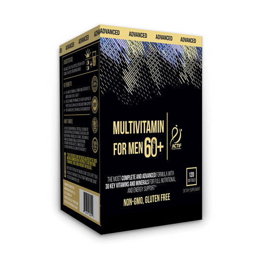 Caja de multivitamínico Actif para hombres mayores de 60