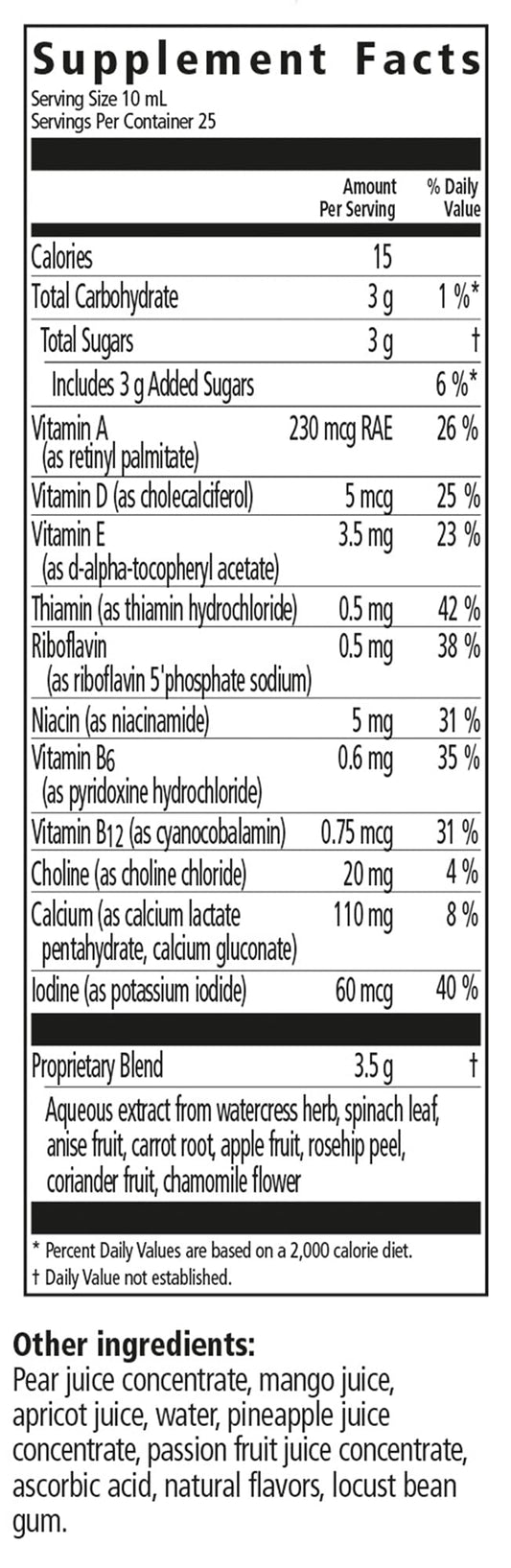 Caja del multivitamínico líquido Kinder Love de Floradix