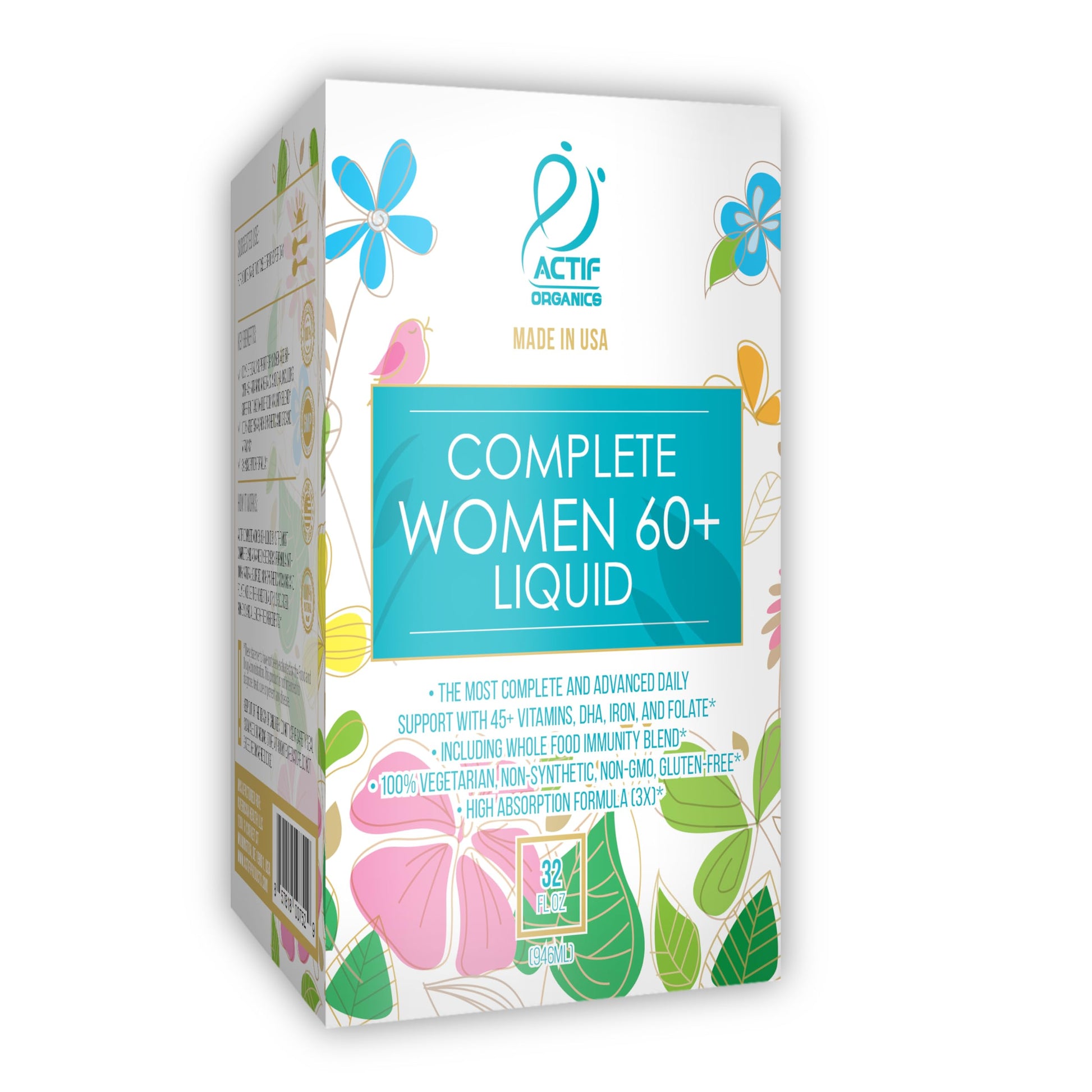 Caja del multivitamínico líquido ACTIF para mujeres