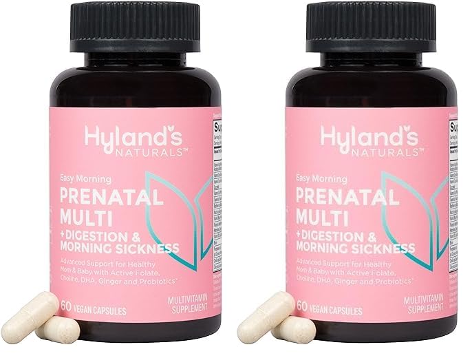 Caja de multivitamínicos prenatales veganos Hyland's para embarazo