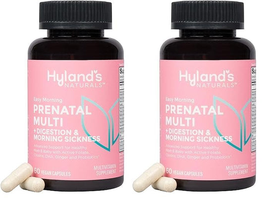 Caja de multivitamínicos prenatales veganos Hyland's para embarazo