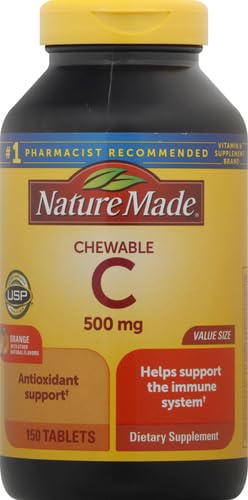 Caja Nature Made vitamina C masticable suplemento inmunológico
