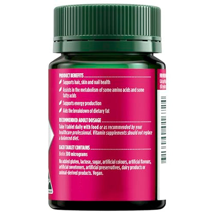 Caja Nature's Own biotina 300mcg para cabello y piel