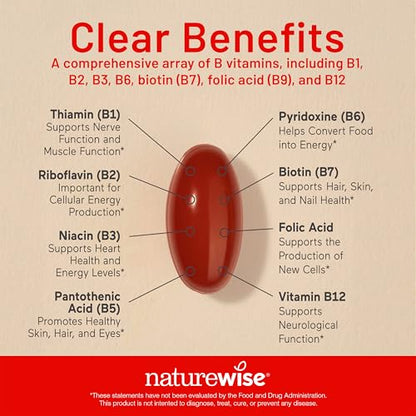 Caja NatureWise complejo vitaminas B energía y claridad mental