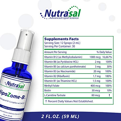 Caja exterior Nutrasal spray complejo B 2 onzas