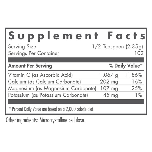 Caja Nutricology Vitamina C bufferada para salud diaria