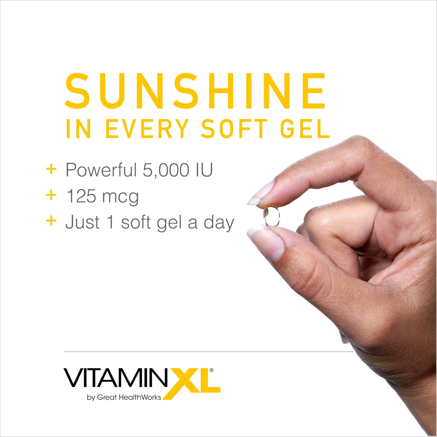 Caja de OmegaXL vitamina d3 5000 ui 30 softgels