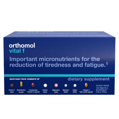 Caja de Orthomol Vital F multivitaminas para mujeres