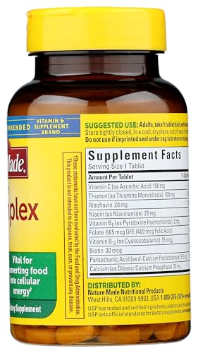 Caja paquete Nature Made Super Complejo B Vitaminico 140 tabletas