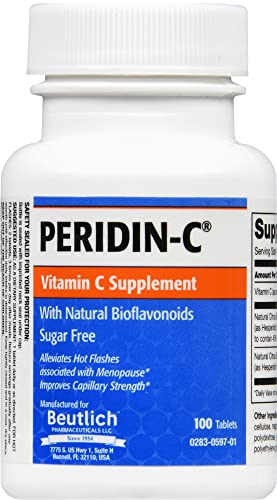 Caja de Peridin-C vitamina c 100 tabletas