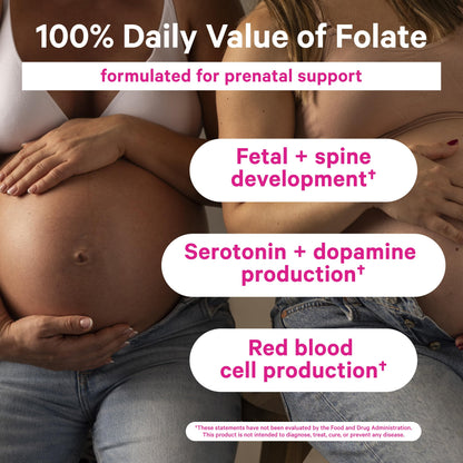 Caja Pink Stork folato líquido para mujeres embarazadas