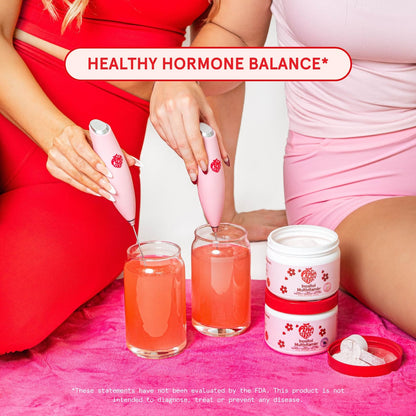 Caja externa del polvo Peach Perfect con ingredientes naturales