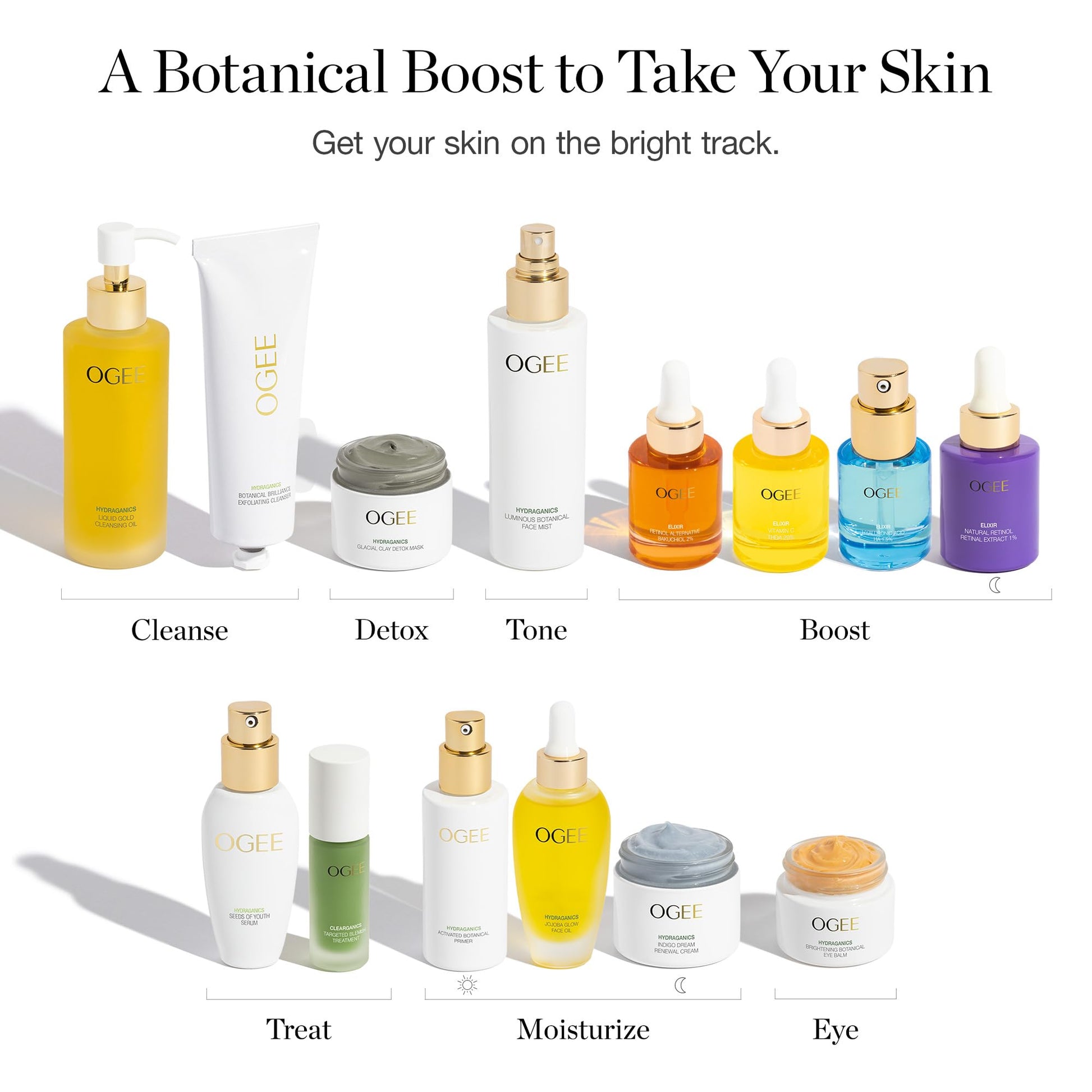 Caja producto suero vitamina c ogee elixir facial