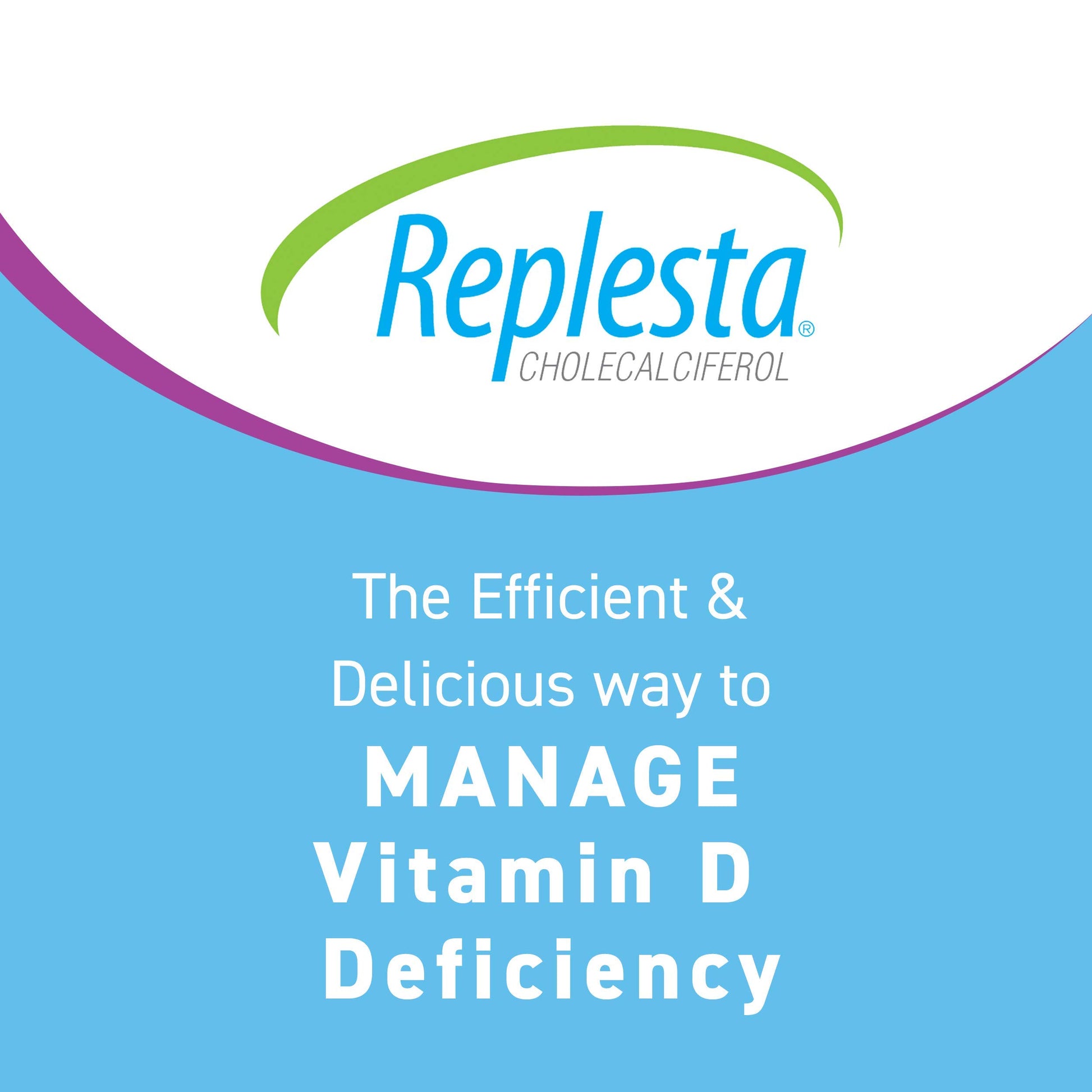 Caja Replesta obleas masticables vitamina D3 50,000 UI