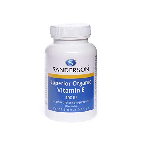 Caja Sanderson Vitamina E 400iu orgánica 90 caps