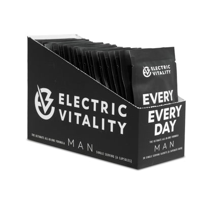 Caja de sobres multivitaminas Electric Vitality