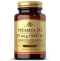 Caja Solgar vitamina d3 5000 ui 100 cápsulas blandas
