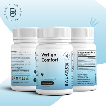 Caja de suplemento alivio de vértigo y vitamina D3 Balancebreens