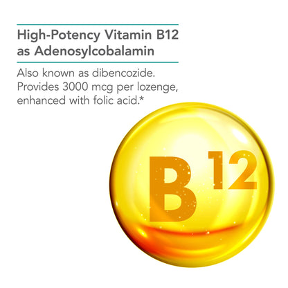 Caja de suplemento B12 Nutricology con ácido fólico y folato