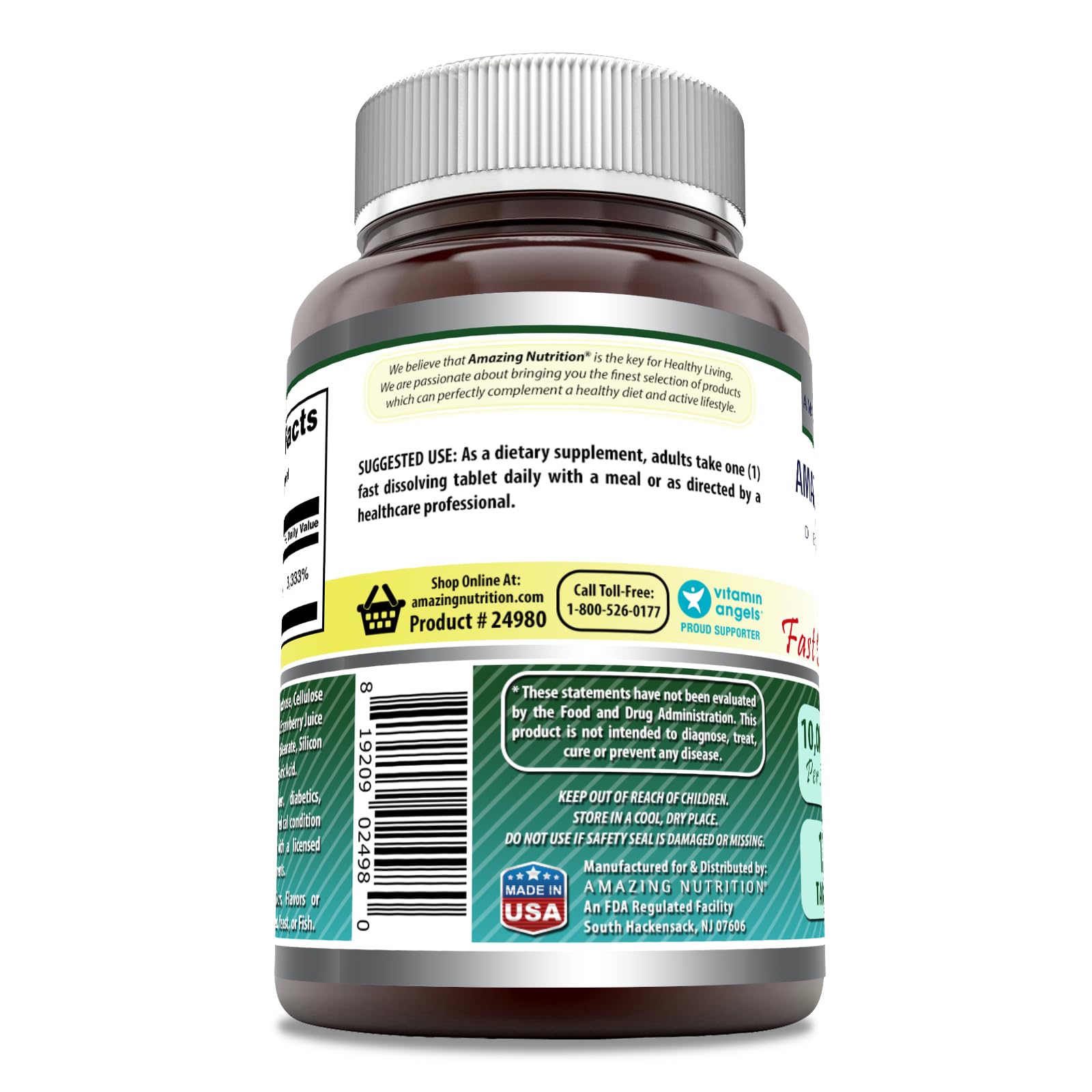 Caja suplemente biotina Amazing Formulas 10000mcg