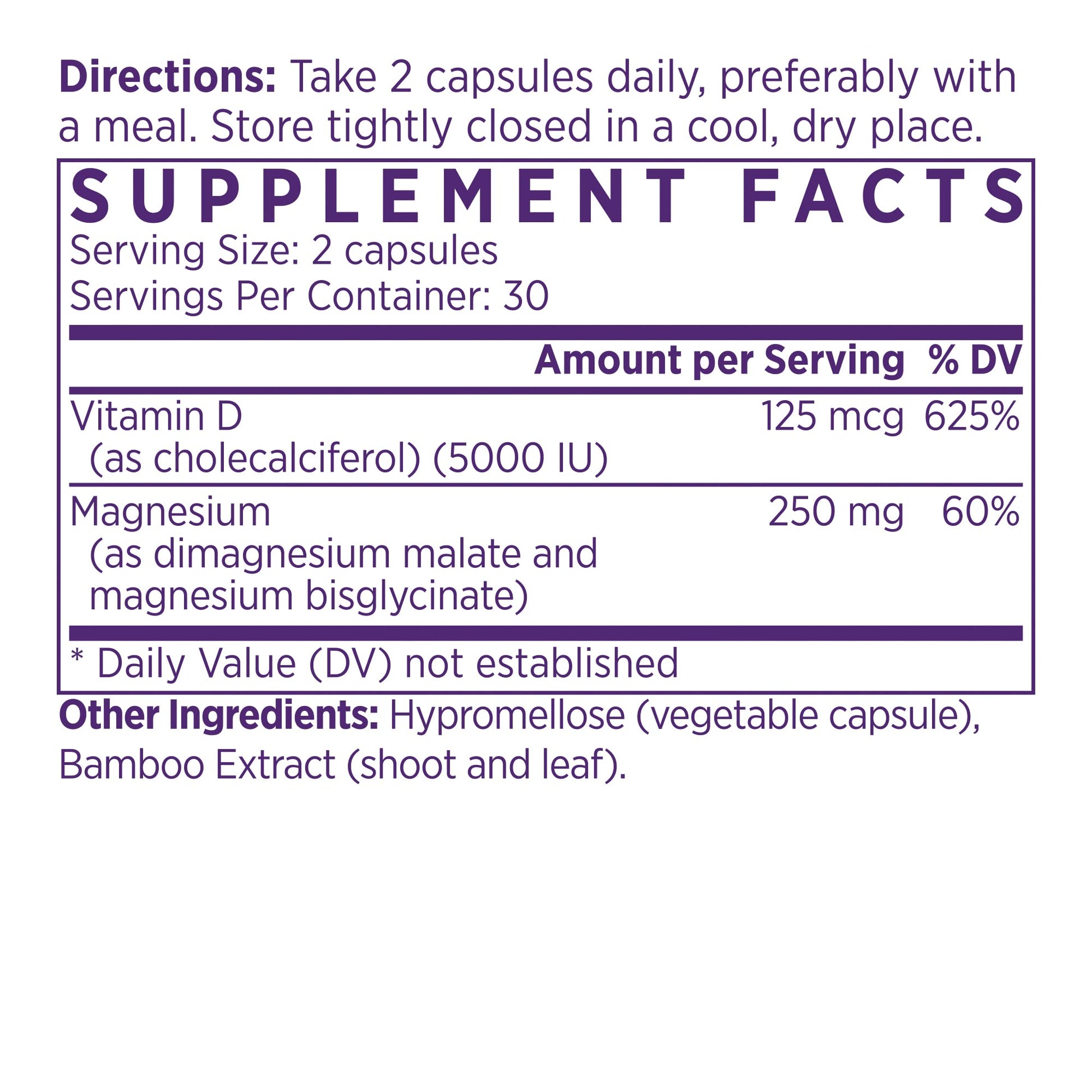 Caja suplemento NAOMI Vitamina D3 y magnesio para huesos y músculos