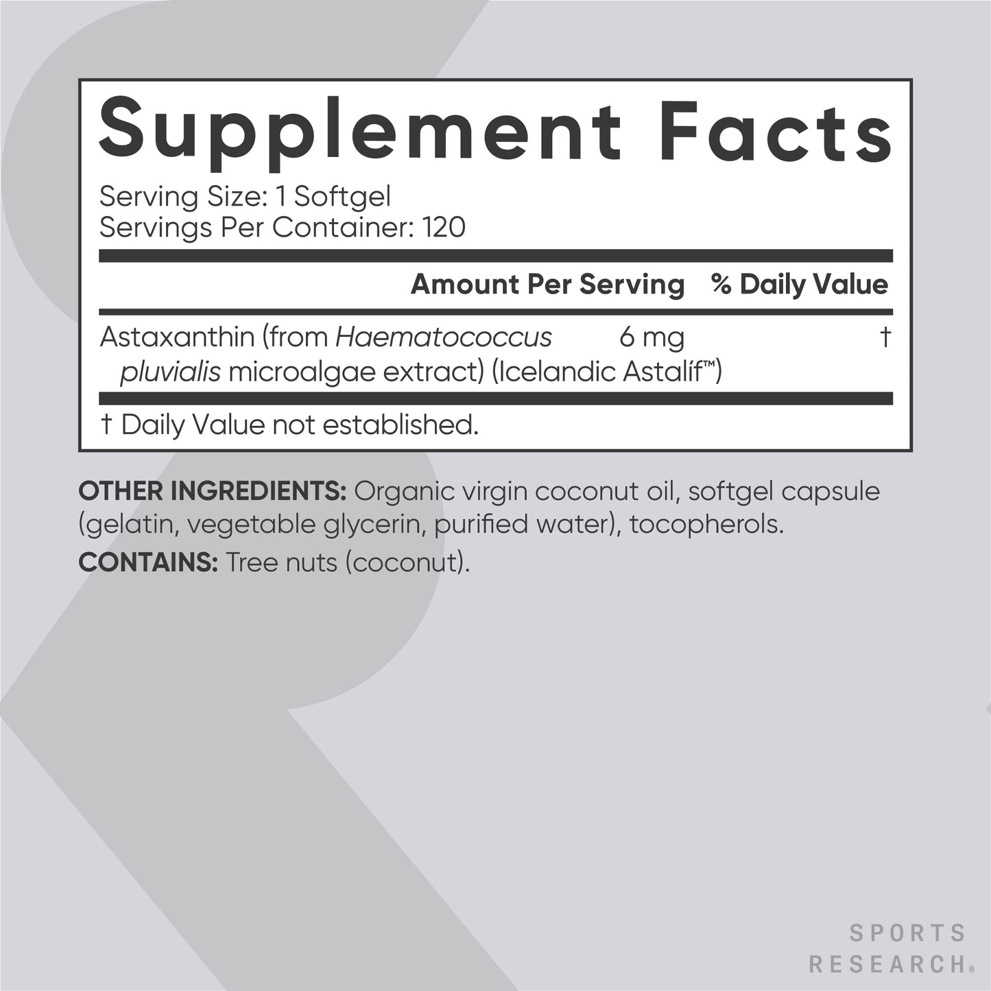 Caja de suplemento Sports Research biotina con carotenoides naturales